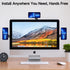 DK177 Magnetic Phone Holder for Laptop, Laptop or Desktop Monitor Side Mount Phone Mount Compatible with iPhone 15/14/13/12 Series MagSafe Cases, Silver-MagSafe