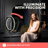 SQUATZ 11 12W 3 10 6 LED Selfie Ring Light with Wired Control, Color Modes, Brightness Levels, Tripod Stand