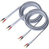 14 AWG HD Premium Soft Touch HiFi Speaker Cable with Banana Plugs - 2 Pack, 3 Feet