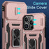 DEERLAMN Military Grade Shockproof Protective Cover for iPhone 15 Pro Max with Slide Camera Cover + Screen Protector