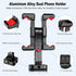 Manbily 360 180 Phone Tripod Mount, Metal Smartphone Mount Adapter with Dual Phone Holder, Swivel Flip Adjustable Clip