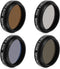 Telescope Neutral Density Filter Kits ND4 ND8 ND16 ND32, Reduces Moon Glare, 1.25" Eyepieces Accessory