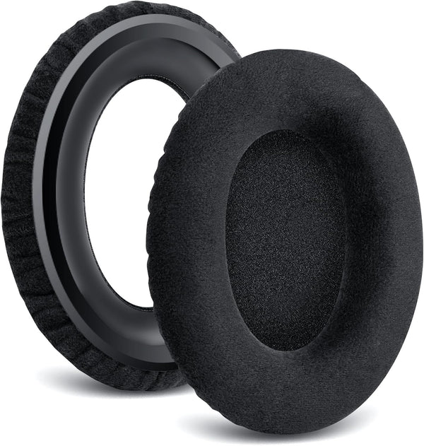 Earpads for Sennheiser HD598/HD518/HD558 Headphones, Velour Ear Pads Cushions Replacement for HD595/HD599 (Black)
