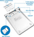 Foloda Wireless Number Pad, Portable 2.4Ghz USB 10 Keys Financial Accounting Numeric Keypad for Laptop, PC