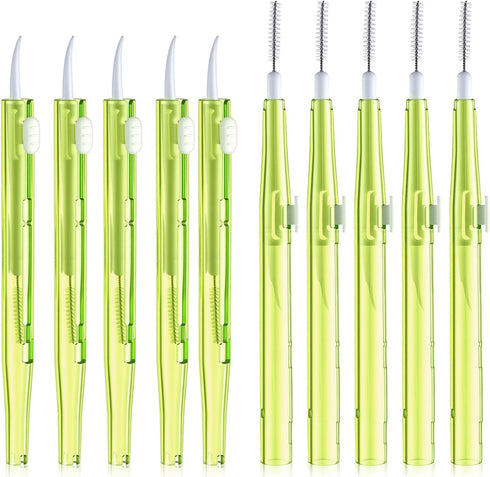 AHQiZFX 10Pcs Cell Phone Cleaning Kit, Dual Head Anti-Clogging Nylon Brushes Hook Cleaner,