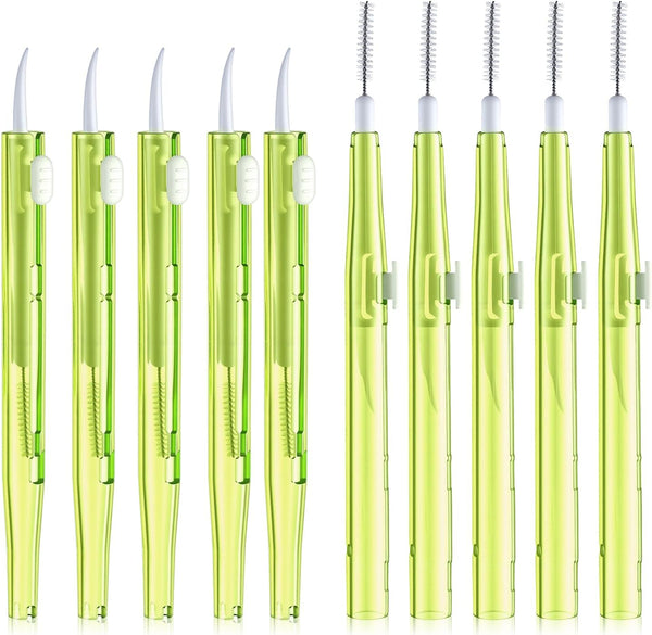 AHQiZFX 10Pcs Cell Phone Cleaning Kit, Dual Head Anti-Clogging Nylon Brushes Hook Cleaner,