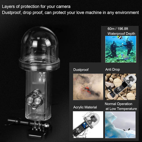 Waterproof Housing Case for DJI Osmo Pocket Camera, 60m / 196.8ft Underwater Housing Compatible for DJI OSMO
