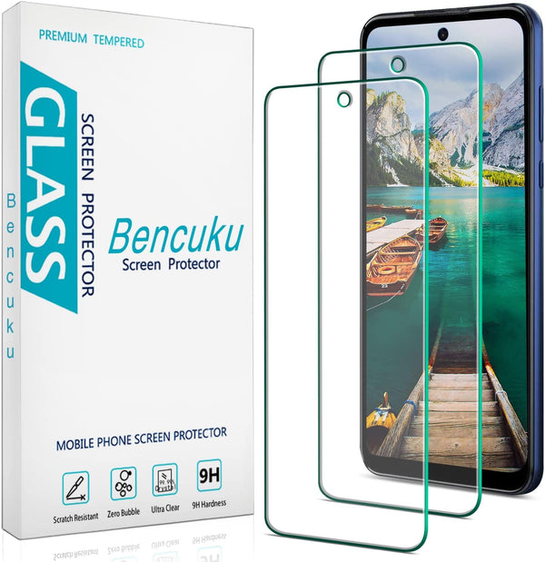 Motorola Moto G Play (2023) Tempered Glass Screen Protector - 2 Pack, Anti-Scratch, Bubble-Free Protection