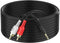 3.5mm to 2 Male RCA Cable, 6FT Stereo Audio Adapter, Braided Hi-Fi Sound Auxiliary Y Splitter, Compatible with
