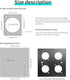 QIANRENON USB 3.0 Dual USB Panel Mount Solderless Connector, Female to Female Coupler for Audio and Video