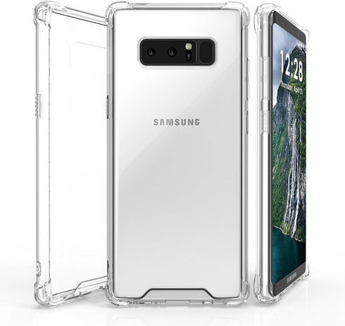 KIOMY Case for Samsung Galaxy Note 8, Shockproof Bumper Protective Cover, Hybrid Design Hard PC Back + TPU