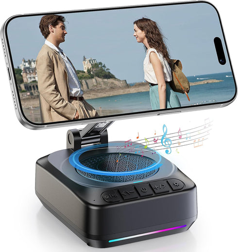 GBEAST for Magsafe Phone Stand with Bluetooth Speaker, Adjustable Cell Phone Holder for