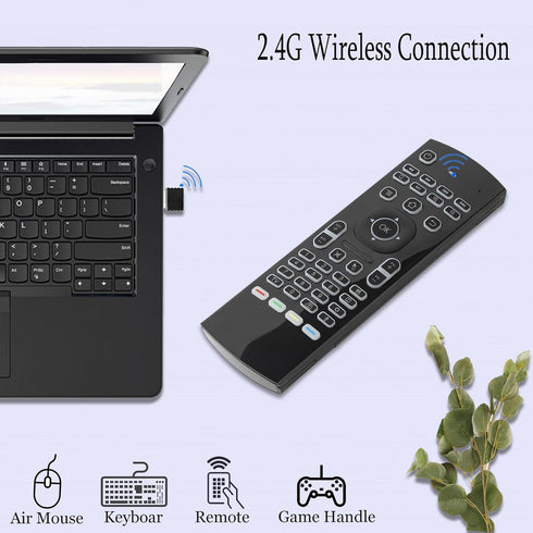 MX3 Air Mouse Voice Remote Control, 2.4G Mini Wireless Keyboard Air Mouse for Android Smart TV Box, Projector HTPC Mini