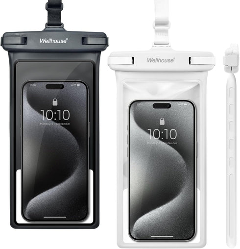 wellhouse Waterproof Phone Pouch, Waterproof Case for iPhone 15/14/13/12 Pro Max XS, IPX8 3D Cellphone Dry Bag,