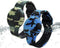 Waterproof AirTag Bracelet for Kids, 2 Pack Soft Silicone Hidden Holder Case with Adjustable Anti-Lost Printed Strap