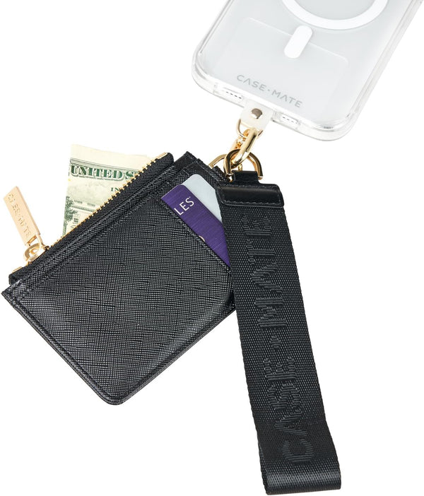 Case-Mate Phone Charm with Detachable Keychain Wallet - Anti Theft Strap for iPhone, Samsung, Google Pixel