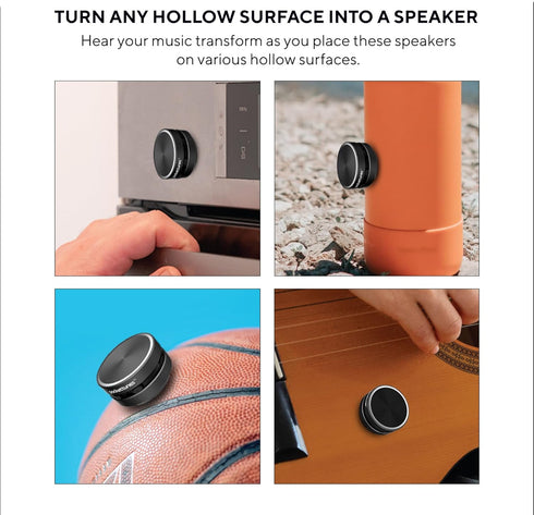 Portable Wireless Bone Conduction Bluetooth Speaker, Louder Volume, Crystal Clear Sound, Rich Bass, Mini Music Player