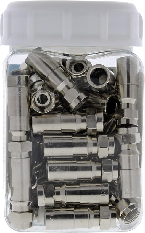 IDEAL Electrical RTQ RG-6 RTQ 92-650 Compression Connector, Pack of 50