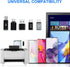 USB A to USB C, Type C Female to USB Male, Type C Male to Type C Female, Compatible with Samsung Galaxy, Laptop (5