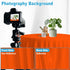 LYLYCTY 5X7 Orange Backdrop for Photoshoot, Professional Photo Backdrop Background Curtain for Product