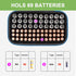 9V, 3V ALKOO Battery Organizer Case for AA AAA Batteries, Storage Holder Box with Mesh Pocket for C, Lithium Cells