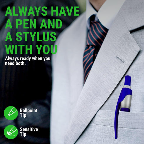 Stylus for Touch Screens Pen with Ball Point - Universal Touch Screen Devices, for Phones, iPads, Tablets, Assorted