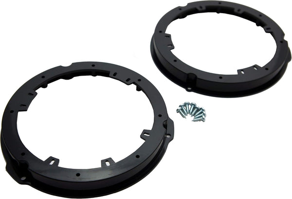 Harmony Audio Compatible with 2013-2019 Ford Fusion - Front Factory Speaker to Aftermarket 6.5" Adapters