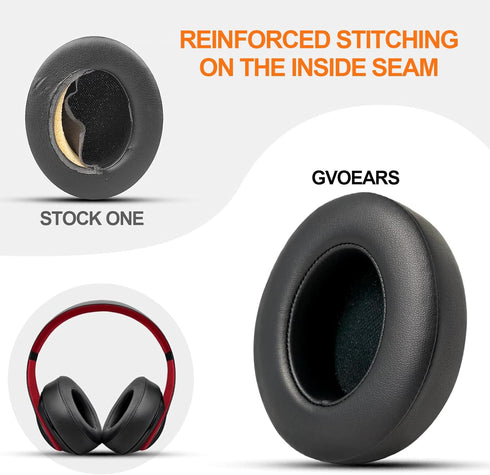Replacement Ear Pads for Beats Studio 3, Earpad Cushions for Beats Studio 2 3 Wired & Wireless Headphones (Black)