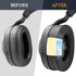 SOULWIT Cooling Gel Earpads Replacement for Jabra Evolve2 85 UC/Evolve 2 85 MS, Noise Isolation Foam Ear Pads - Black