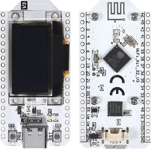 AITIAO 2PCS ESP32 V3 ESP-32 0.96 Inch CP2012 ESP8266 OLED WiFi Kit Type-C Blue OLED Display WiFi+Bluetooth Internet