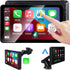 Aonerex Wireless CarPlay Screen Android Auto for Car, 7" Touch Screen Naivgation Portable