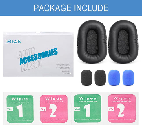 Ear Pads Replacement for B450-XT Bluetooth Headset, Compatible with VXI BlueParrott B450-XT, Leather Ear Pads