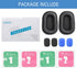 Ear Pads Replacement for B450-XT Bluetooth Headset, Compatible with VXI BlueParrott B450-XT, Leather Ear Pads