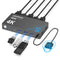 Hearvo USB 3.0 HDMI KVM Switch 1 Monitors 2 Computers, 4K@60Hz KVM