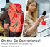 Miimall Compatible JBL Tune Flex Protective Silicone Case Cover - Red
