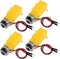 Dorhea 4PCS DC Electric Gear TT Motor DC 3V-6V Prewired Gear Motor