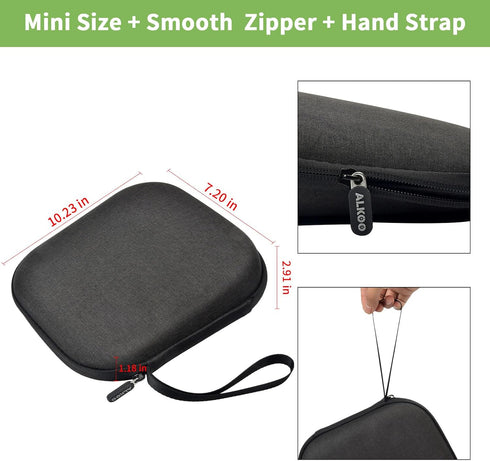 Headphone Case for TOZO HT2 Hybrid Active Noise Cancelling Headphones, Wireless Over Ear Earphone Bag - Black (Box Only)