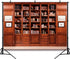 DULUDA 7x5 FT Brown Bookshelf Backdrop Library Modern Bookcase Office Backdrop Video Recording Internal Conference Room