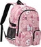 Bolaz Football Ice Cream Cherry Star Heart Pattern Travel Backpack 14 Inch Laptop