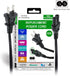 Xtreme 10 Foot Non-Polarized Replacement Power Cord for TVs, Game Consoles, Printers, and More