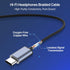 MORMOQUE EP09 4.9 Hi-Fi Stereo USB C Headphones,Type C in-Ear Wired Earbuds with Deep Bass and Built-in Mic,Noise