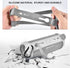 Silicone Case for JBL FLIP 6, Waterproof Portable Bluetooth Speaker Cover with Shoulder Strap and Carabiner - Grey