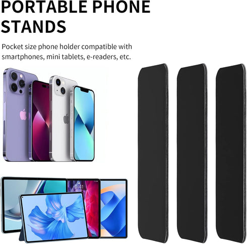 3 Pack Cell Phone Kickstand, Multi-Angle Ultra Slim Phone Stand Stick on Holder for Most Smartphones