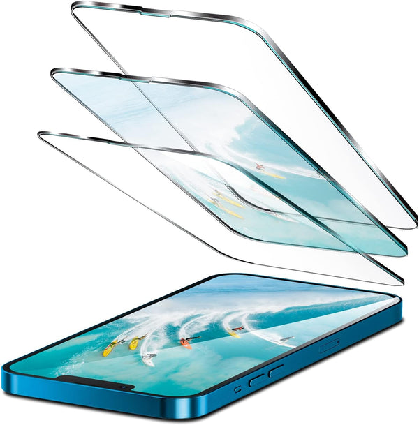 ORIbox Glass Screen Protector for iPhone 12 Pro Max - 3 Packs Anti-Scratch HD Tempered Glass