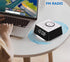 iTOMA Wireless Charging Alarm Clock Radio, Bluetooth Speaker, FM Radio, Dual Alarm, USB Charging, Night Light