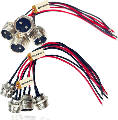 Lsgoodcare 4Pcs GX20-2Pin Male Aviation Connector Power Cable with 20Awg Cable and 4Pcs 20MM 2Pin Socket