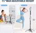 Hesheng Stick,71" iPhone,360Rotation Selfie Tripod for with Wireless Remote,Portable Aluminum Cellphone Stand,Vlog Live