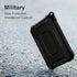 2 Pack Case for Magsafe Battery Pack, Slim TPU Carbon Fiber Design with Keychain, Black/Red
