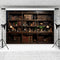 Action Bloom 7x5ft Vintage Bookshelf Backdrop Retro Study Room Photography Background for Zoom Meeting