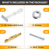 CondoMounts MSK8001 Steel Stud TV Mounting Kit, Metal Stud Anchors, Holds 200lbs on Steel Stud, Includes 6 Elephant